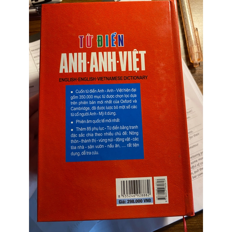 Từ điển Anh-Anh Việt mới 100%- bìa cứng đẹp  275388