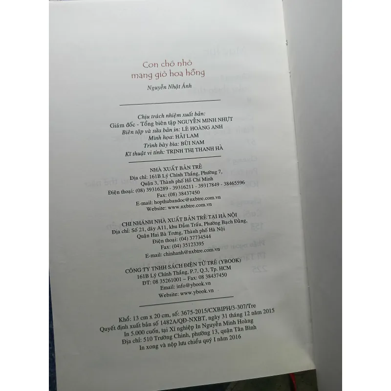 Con chó nhỏ mang giỏ hoa hồng ( Ấn bản đặc biệt chỉ in một lần) - Nguyễn Nhật Ánh 927782