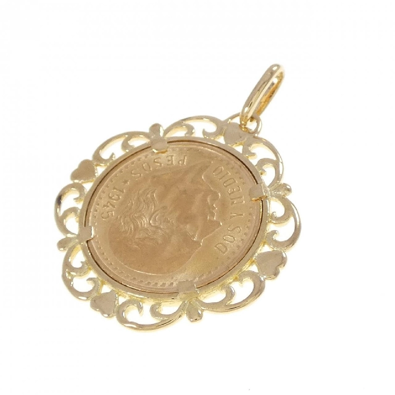 Mặt dây chuyền đồng xu 18KYG (khung) - Hàng hiệu Authentic 862803