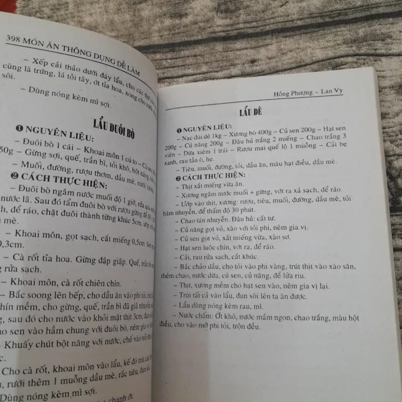 398 MÓN ĂN dễ làm- Món lẩu, ăn chay, mứt xôi chè, cháo cho bé. TG Hồng Phượng, Lan Vy 758688