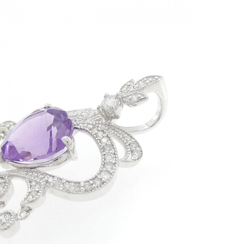K18WG Amethyst Pendant 2.94CT - Hàng hiệu Authentic 867028