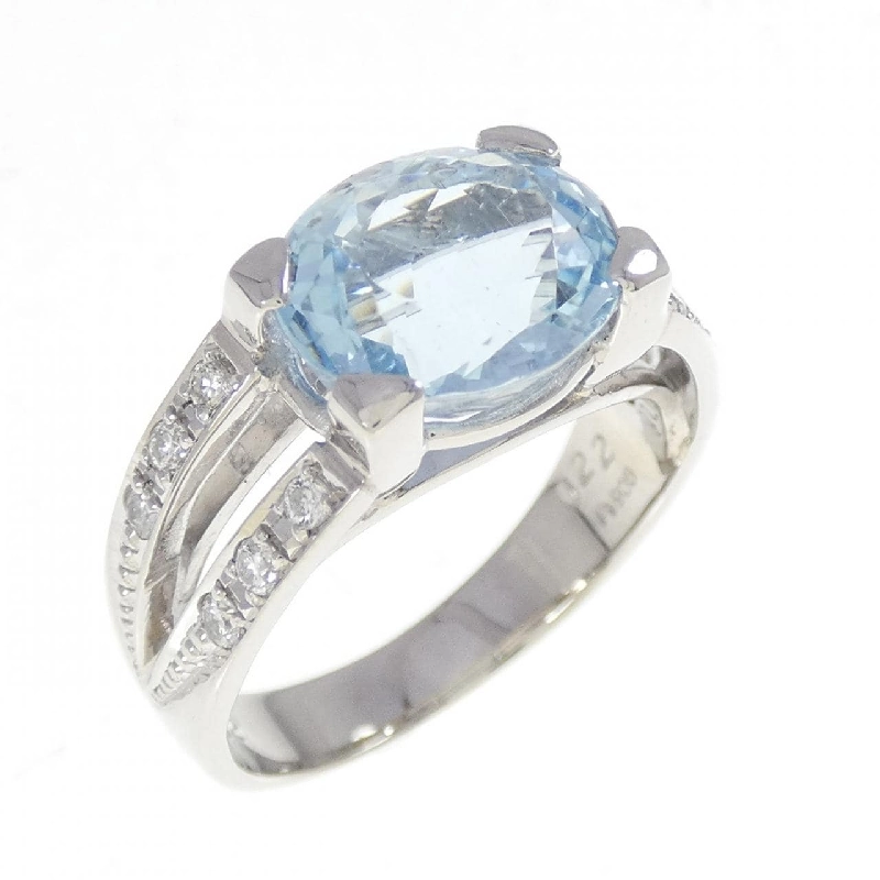Nhẫn Aquamarine PT900 3.32CT - Hàng hiệu Chính hãng 851933