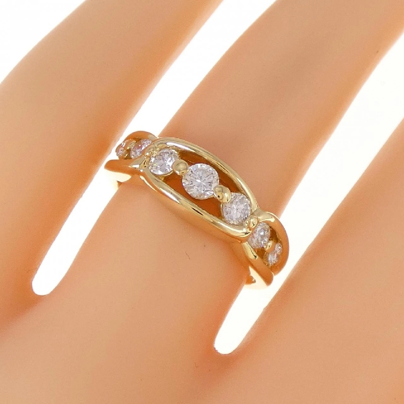 Nhẫn kim cương K18YG 0.52CT 673653