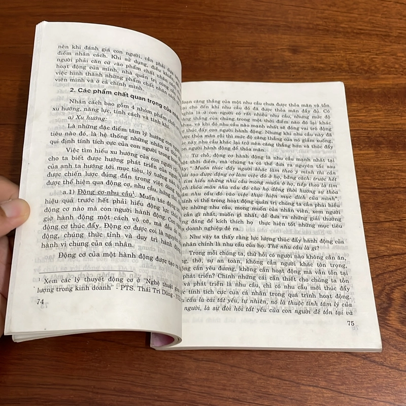 II Sách Kinh Tế: Tâm Lý Học Quản Trị Kinh Doanh - PTS. Thái Trí Dũng - 1999 503617