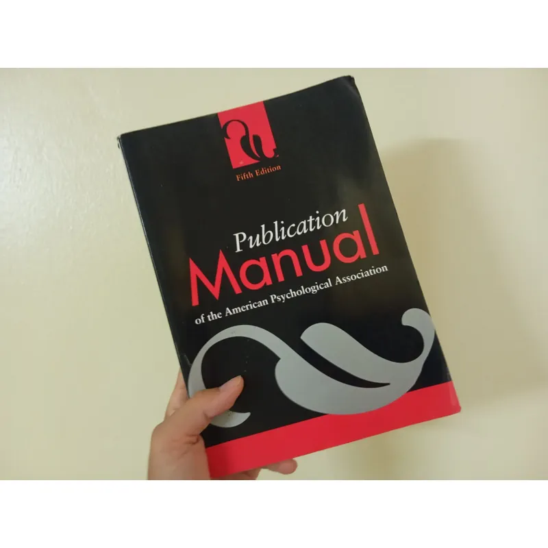 Publication manual of the american Psychology association  596214