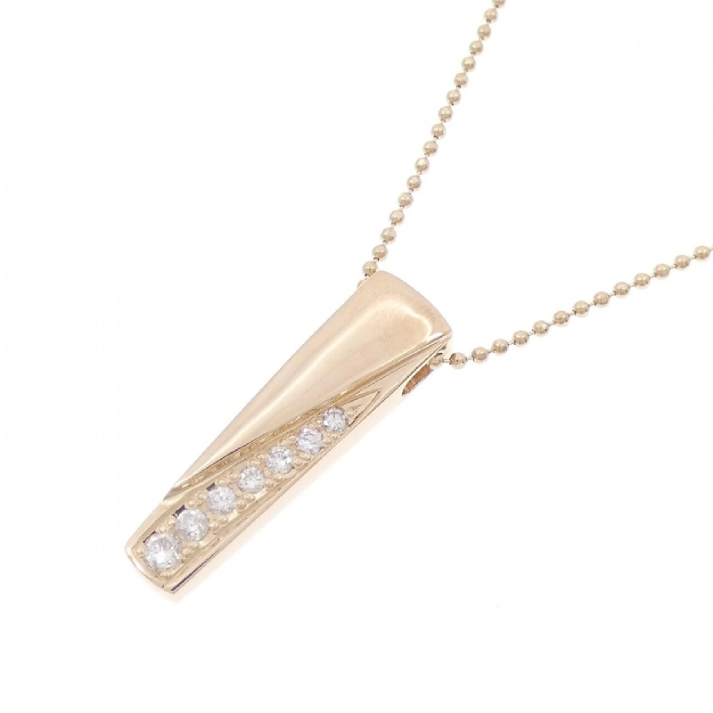 K18PG Dây chuyền kim cương hồng - Hàng hiệu Authentic 857980