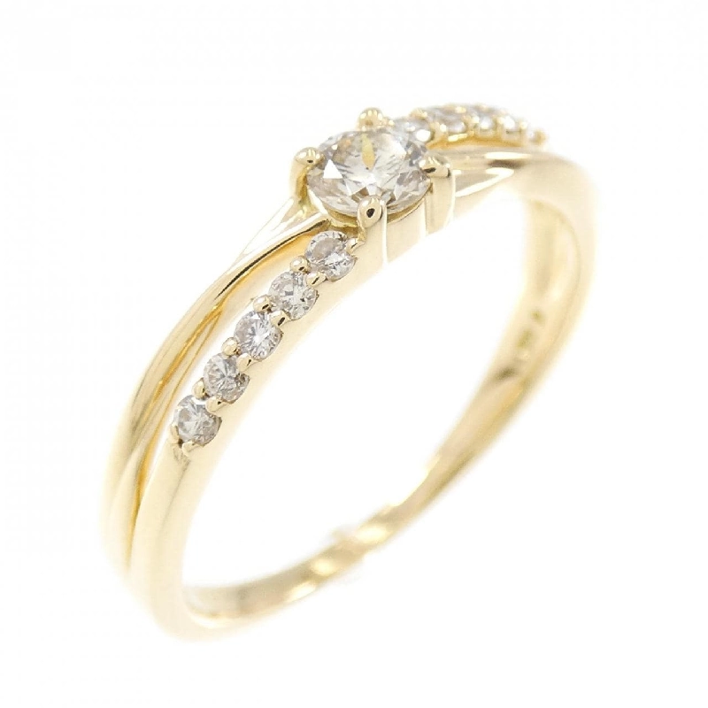 Nhẫn kim cương K18YG 0.16CT 669187