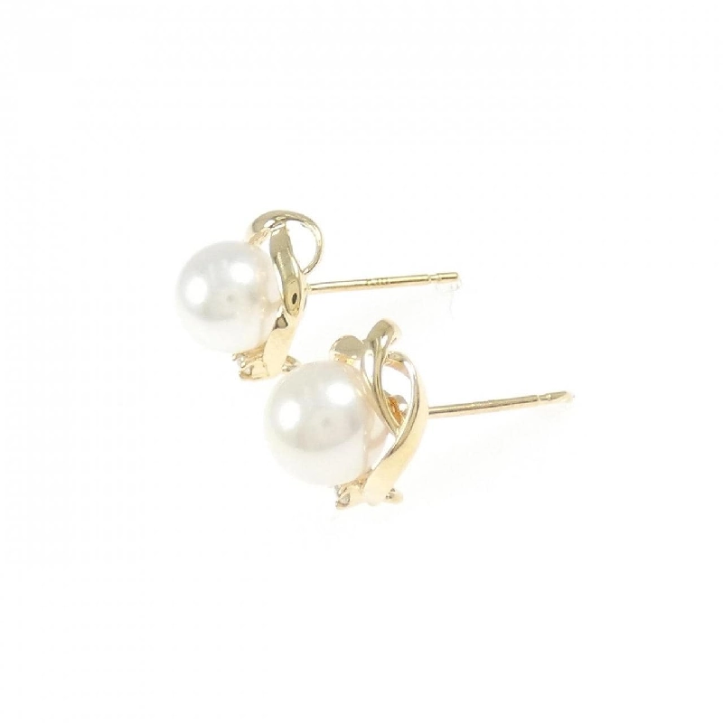 Bông tai ngọc trai Akoya K18YG 6.4mm - Hàng hiệu chính hãng 873371