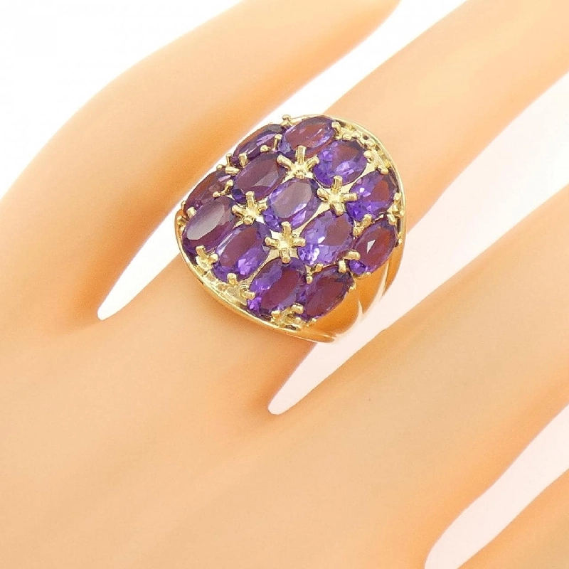 Nhẫn Amethyst K18YG - Hàng hiệu Authentic 848272