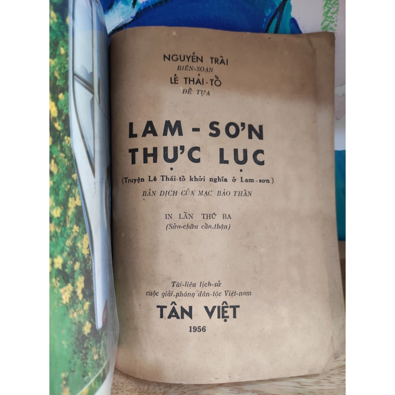 Lam Sơn thực lục - Nguyễn Trãi 298367