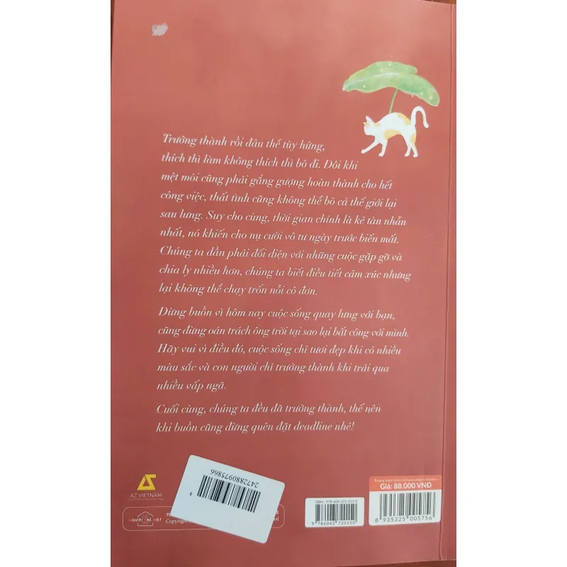 Sách Trưởng thành là khi nỗi buồn cũng có Deadline - Writiman 784253