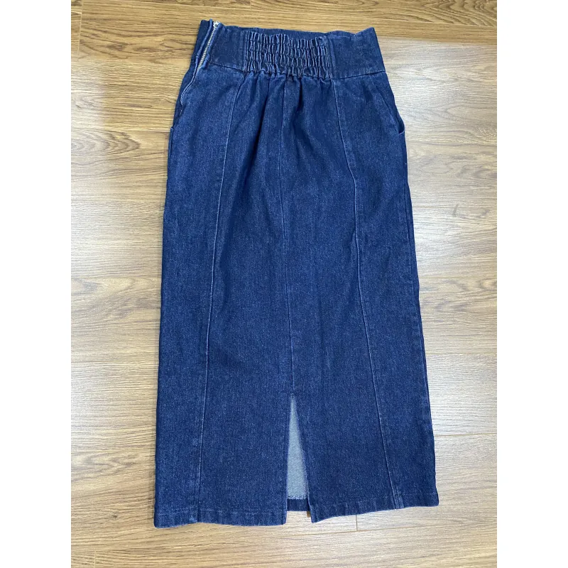 Chân váy Jean Nhật dai màu xanh 784921