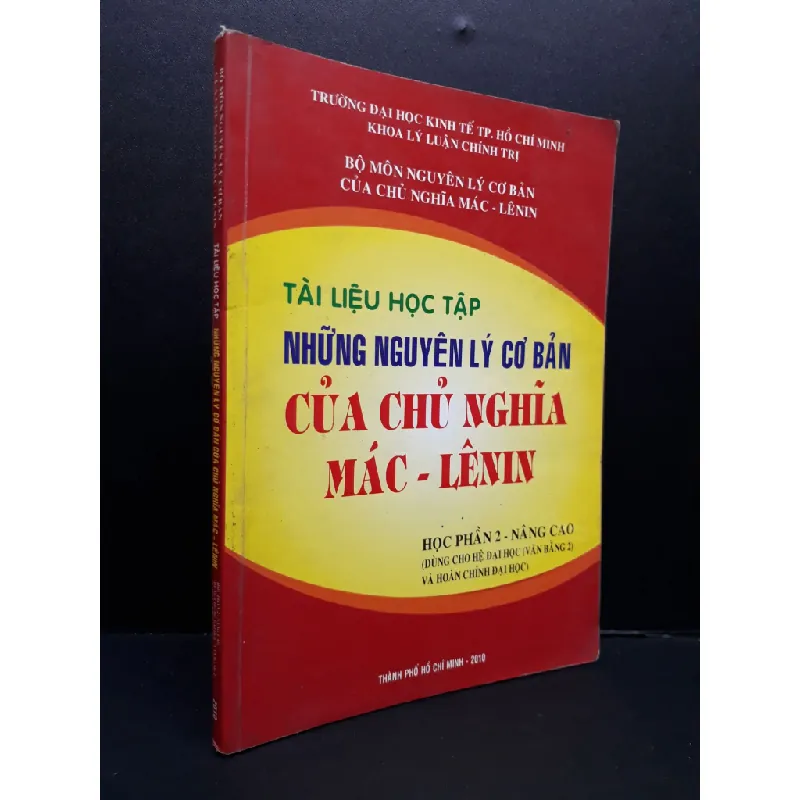 [Sách Cũ SCGR] Tài liệu học tập những nguyên lý cơ bản của chủ nghĩa Mác - Lênin mới 80% ố 2010 HCM2809 GIÁO TRÌNH, CHUYÊN MÔN 678293