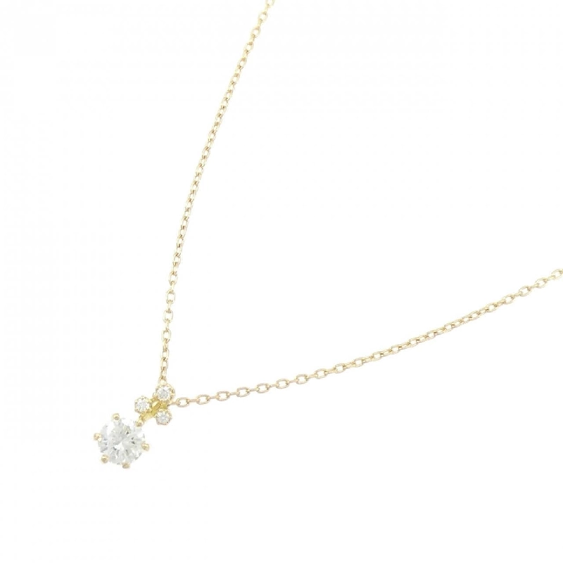 Dây chuyền kim cương K18YG 0.308CT G SI1 Tốt - Hàng hiệu Chính hãng 873279