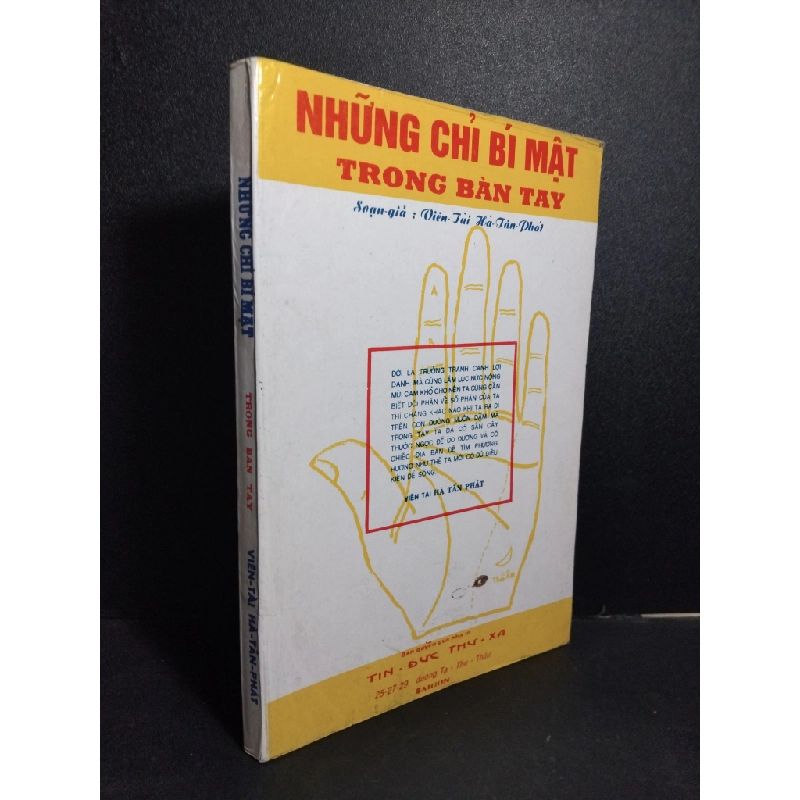 Những chỉ bí mật trong bàn tay mới 80% bẩn bìa, ố vàng HCM2101 Viên Tài - Hà Tấn Phát TÂM LINH - TÔN GIÁO - THIỀN 380389