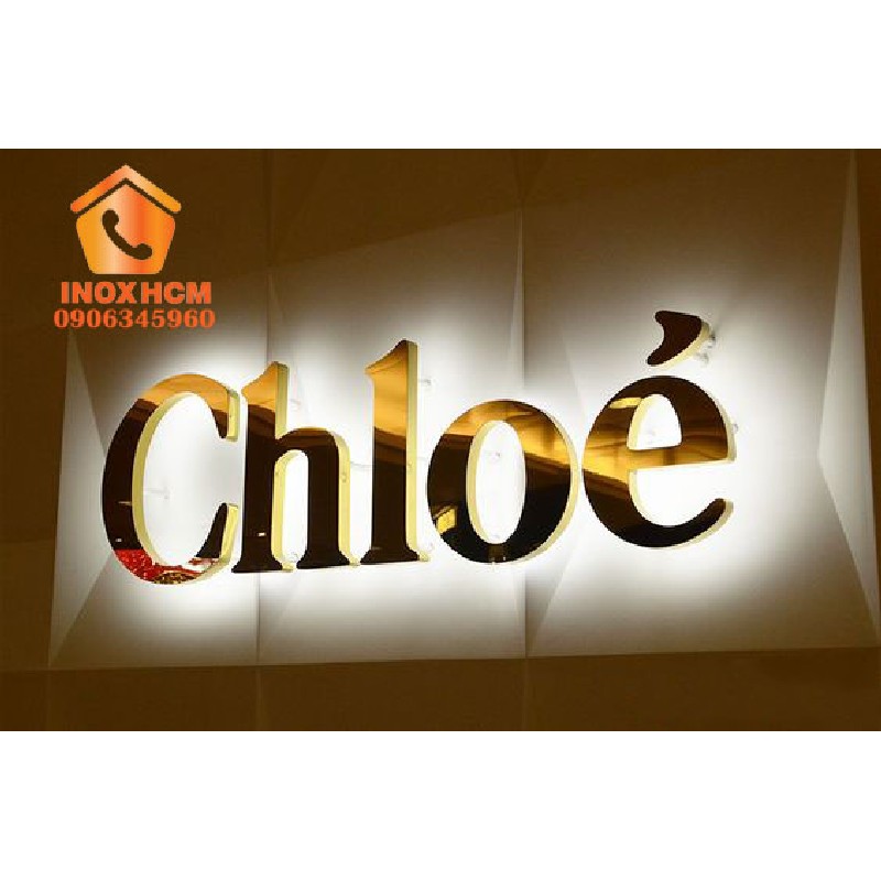 Chữ Inox Vàng Gương PVD - nhận gia công inox theo yêu cầu 3447