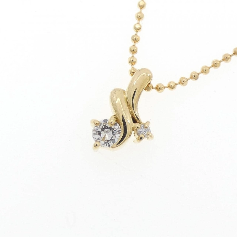 K18YG Dây chuyền kim cương 0.10CT - Hàng hiệu Authentic 861600