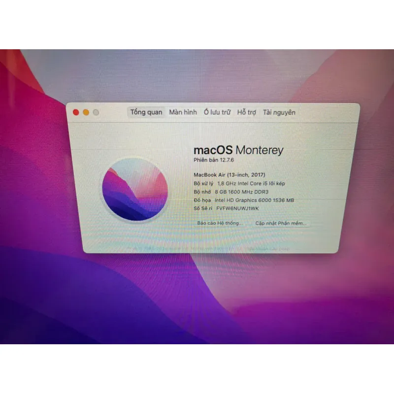 Macbook air 2017 13" i5/8gb/128gb 1039389
