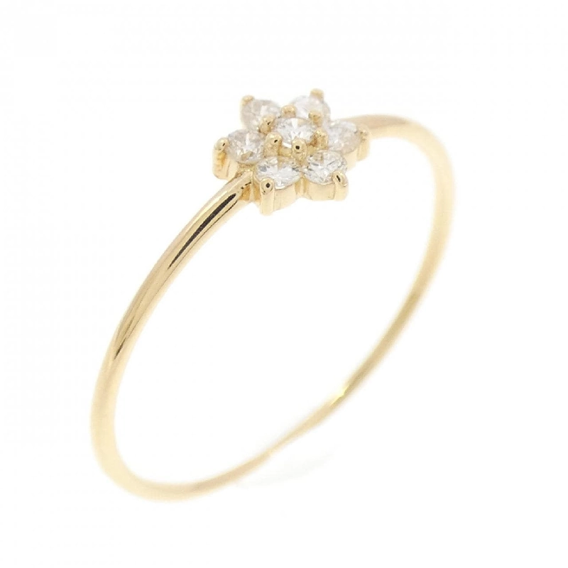 Nhẫn kim cương hoa K18YG 0.10CT - Hàng hiệu Chính hãng 854991