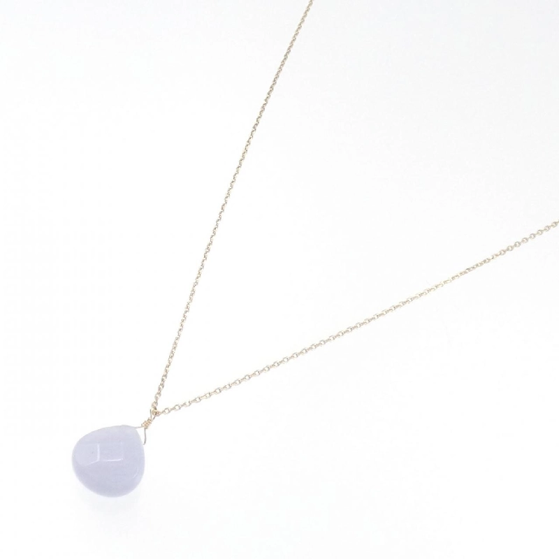 K10YG/K10WG Mặt dây chuyền Chalcedony - Hàng hiệu Chính hãng 848399