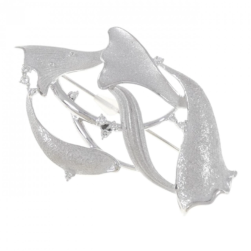 Tamura Shunichi Kim cương Brooch 0.31CT 665574