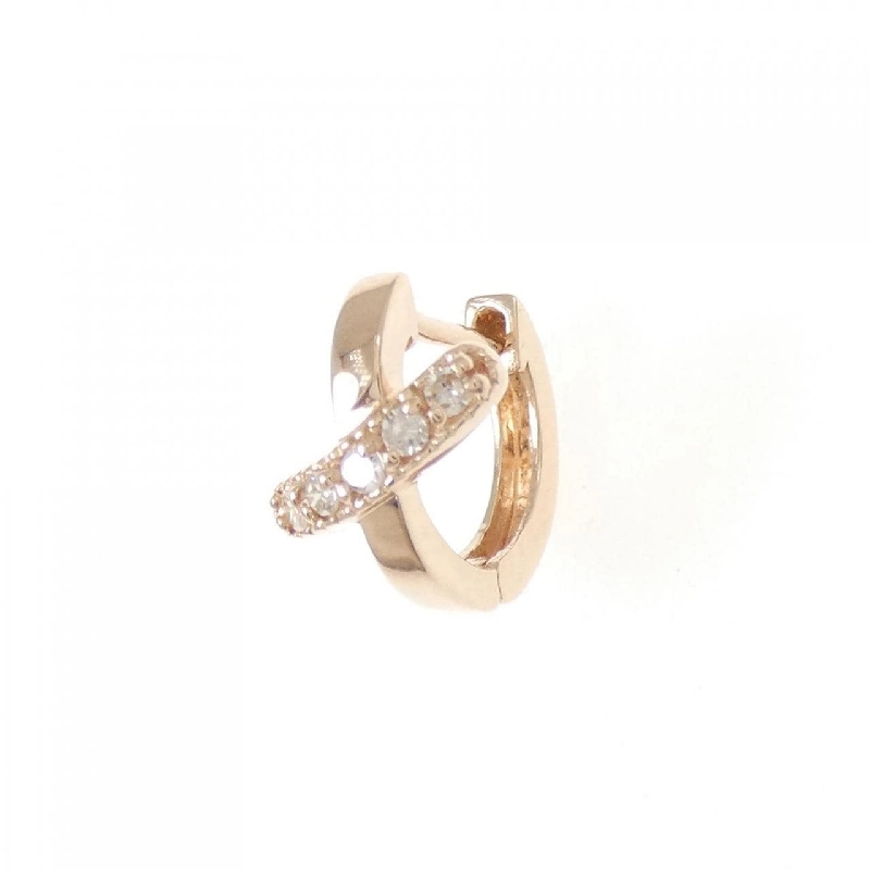 K10PG Bông tai kim cương 0.05CT một bên - Hàng hiệu Authentic 863310