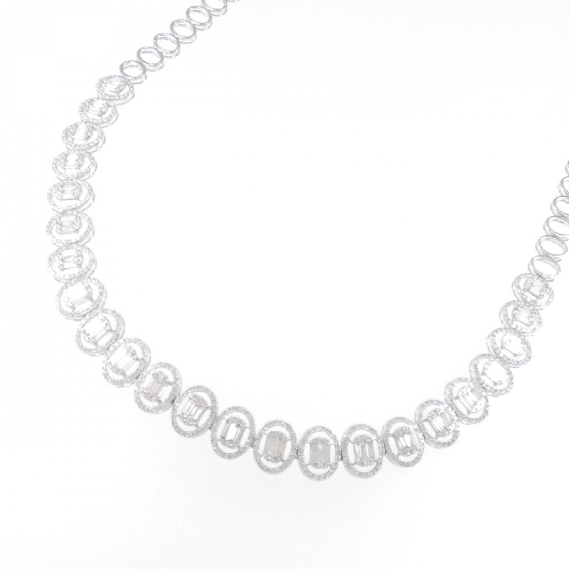 K18WG Dây chuyền kim cương 3.59CT - Hàng hiệu Chính hãng 865280