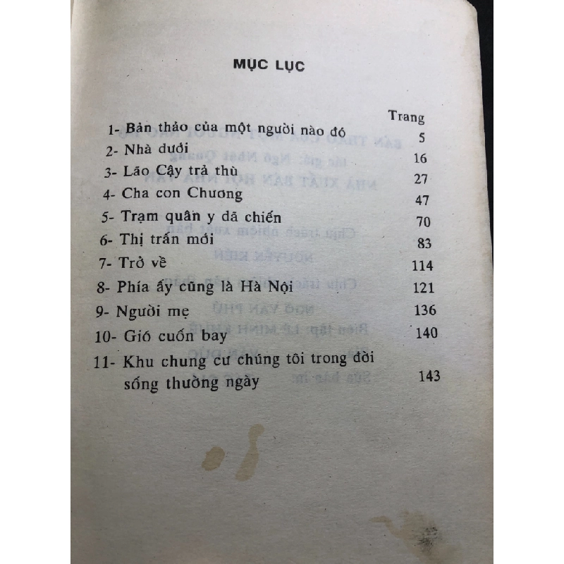 Bản thảo của một người nào đó mới 60% ố vàng bẩn có dấu mộc và viết nhẹ trang đầu 1996 Ngô Nhật Quan HPB0906 SÁCH VĂN HỌC 164146
