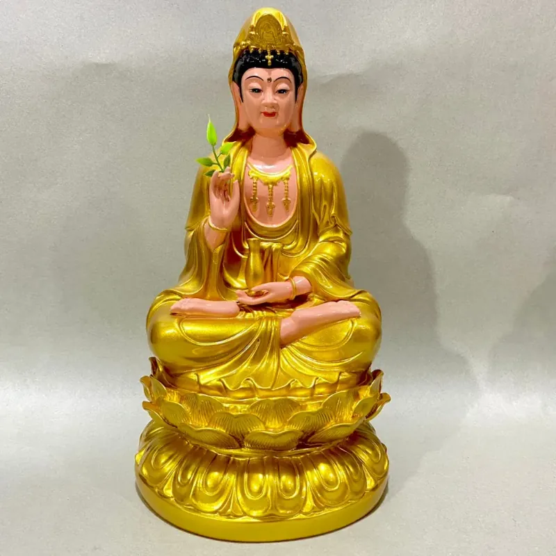 Tượng Phật Quan Thế Âm Bồ Tát Ngồi 30 vàng composite 787164