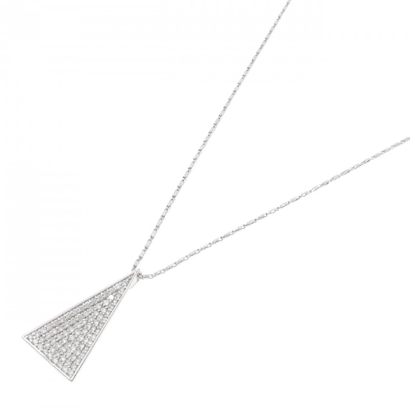 K18WG/750WG Pave Diamond Necklace 0.70CT - Hàng hiệu Chính hãng 860117
