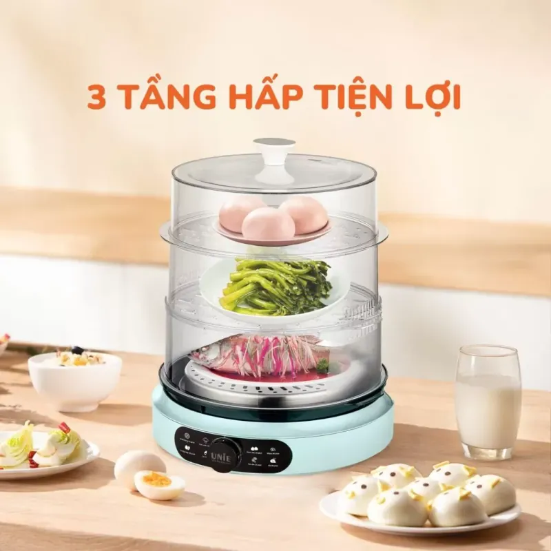 Nồi hấp đa năng 15L – tối ưu bếp gia đình – phù hợp mẹ bỉm & người ăn kiêng 726325