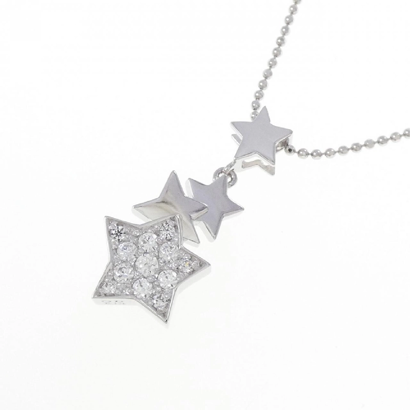 K14WG/585WG Ngôi sao Cubic Necklace - Hàng hiệu Chính hãng 863732