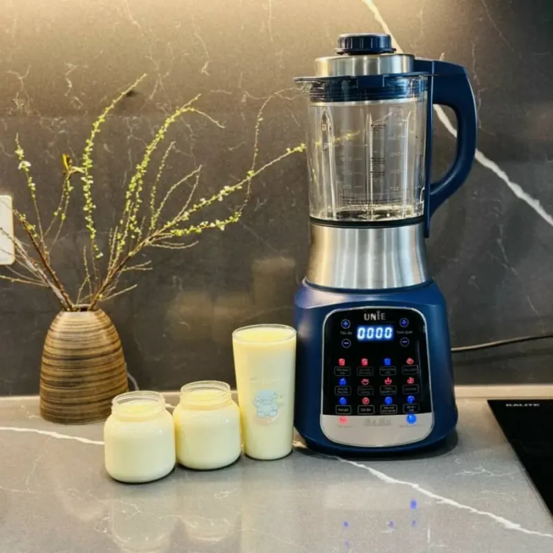 🥛 Máy làm sữa hạt UNIE VX chính hãng – 14 chế độ nấu, sữa mịn không lọc 783558