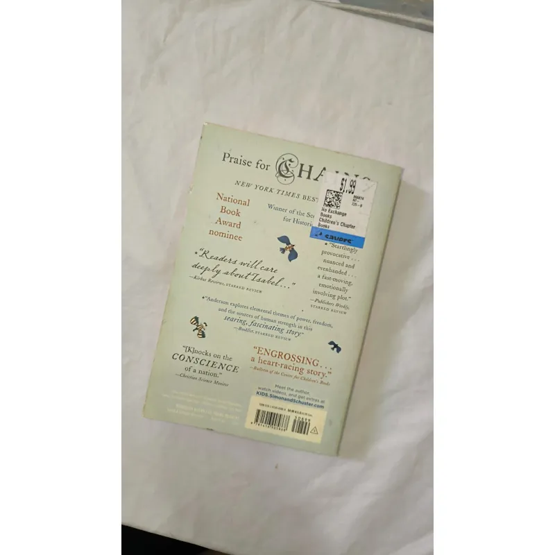 Historical Fiction / Young Adult – Laurie Halse Anderson | CHAINS (từng ẩm nhẹ) 749598