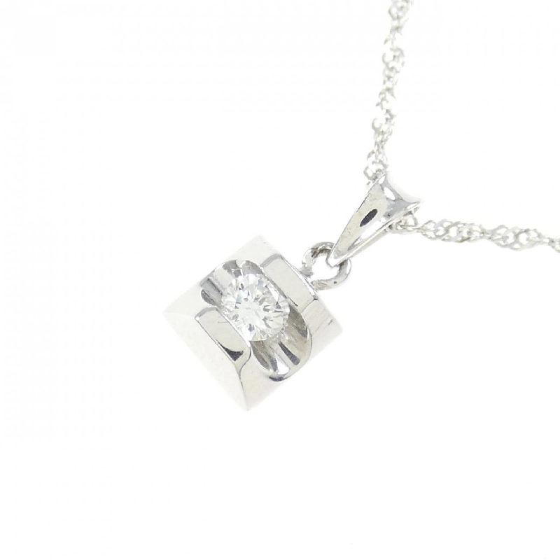 Dây chuyền kim cương 18KWG/750WG 0.10CT - Hàng hiệu Authentic 860462