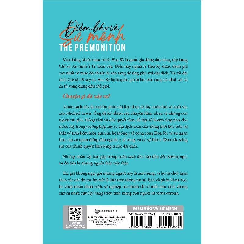 Điềm Báo Và Sứ Mệnh - The Premonition - Michael Lewis 289345