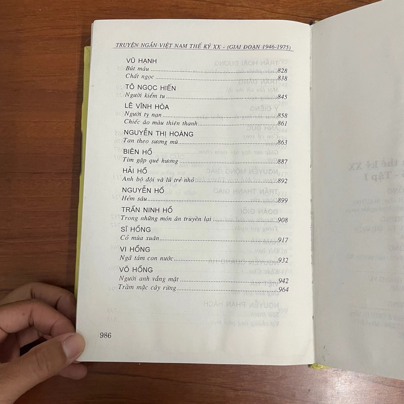 II Tựa sách: Truyện Ngắn Việt Nam Thế Kỷ XX _ Giai đoạn 1946 - 1975 (Tập 1) - 2002 479671