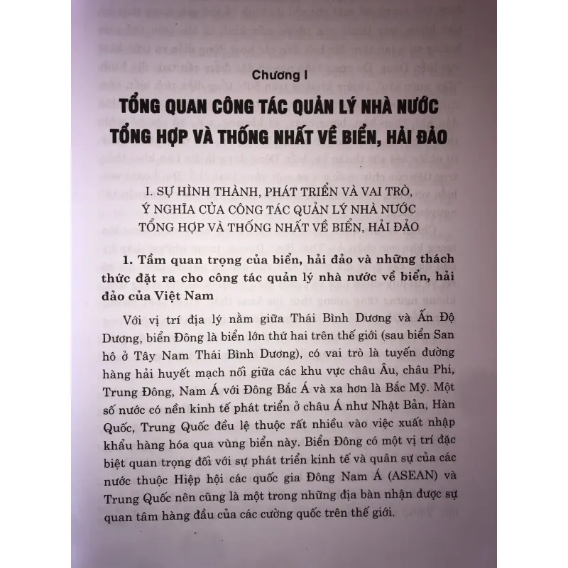 Quản lý nhà nước tổng hợp và thống nhất về Biển, Hải Đảo 744804
