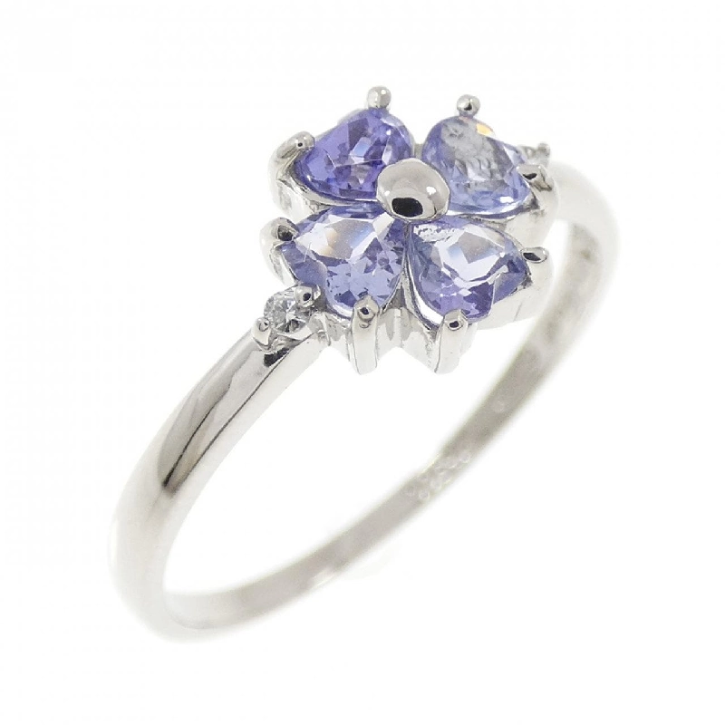 Nhẫn Tanzanite hoa PT900 667588