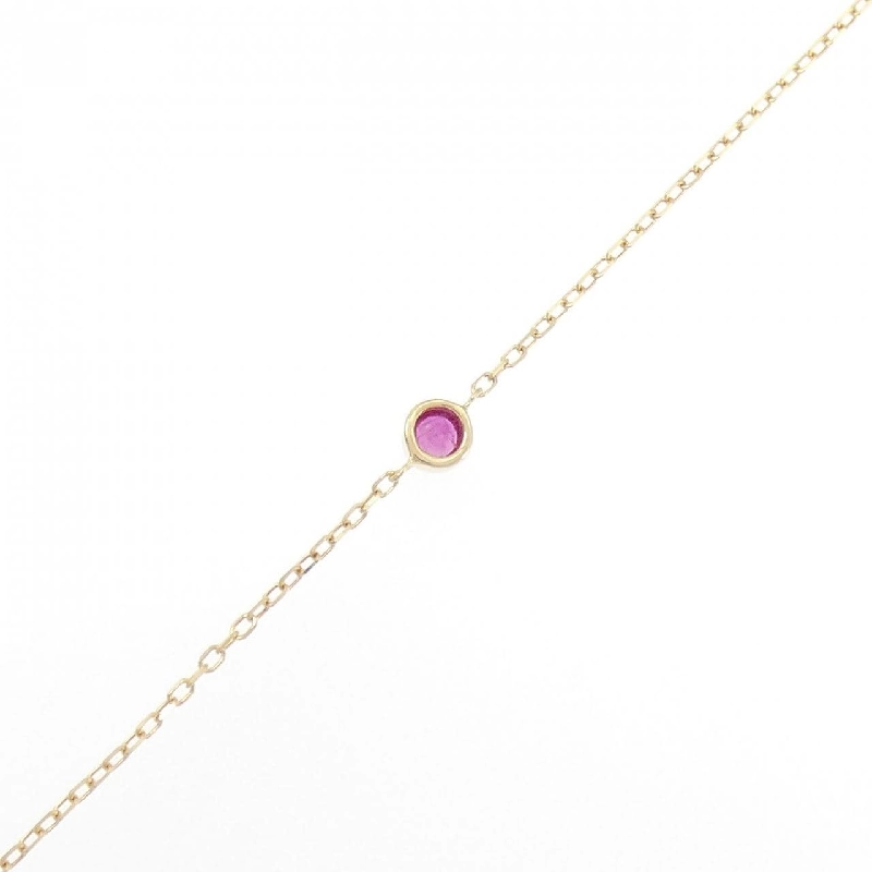 K18YG Vòng tay Ruby - Hàng hiệu Chính hãng 873910