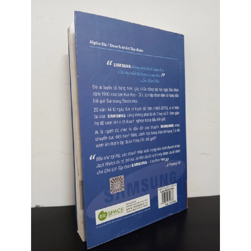 Lee Kun Hee - Những Lựa Chọn Chiến Lược Và Kỳ Tích Samsung (2014) - Ji Pyeong Gil Mới 90% HCM.ASB0602 68827