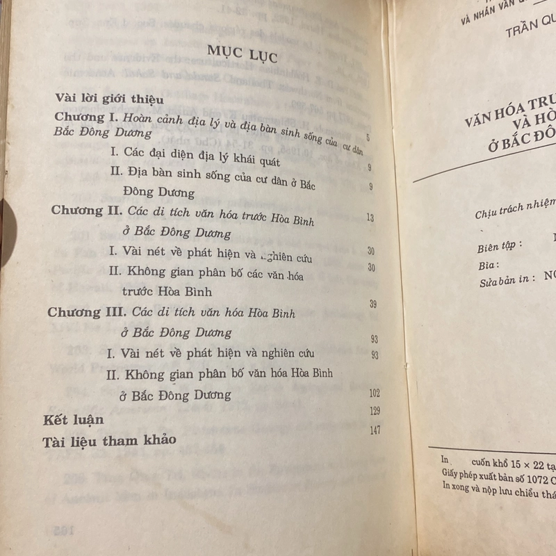 CÁC VĂN HÓA TRƯỚC HÒA BÌNH VÀ HÒA BÌNH Ở BẮC ĐÔNG DƯƠNG (XB 1994) 547659