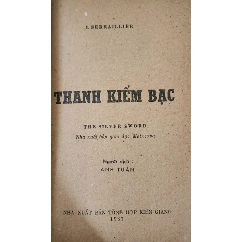 THANH KIẾM BẠC (tranh vẽ minh họa) - I. Serraillier 713101