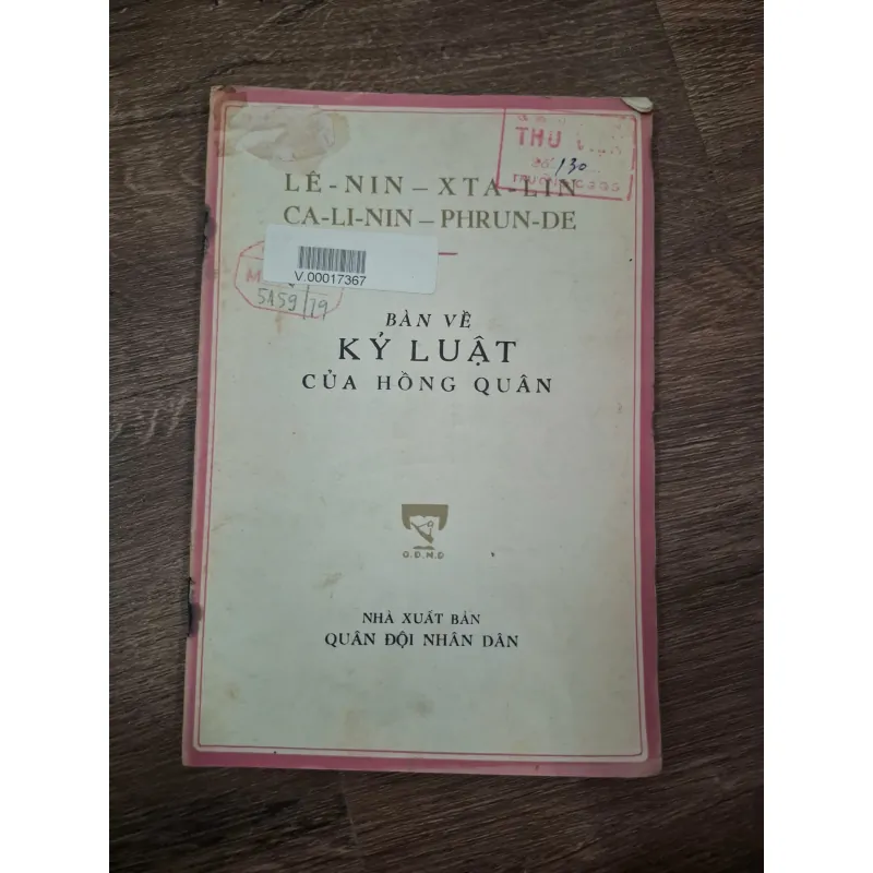 Bàn về kỷ luật của Hồng quân - Lê-nin, Xta-lin, Ca-li-nin, Phrun-de - Quân sự & Chính trị 728602