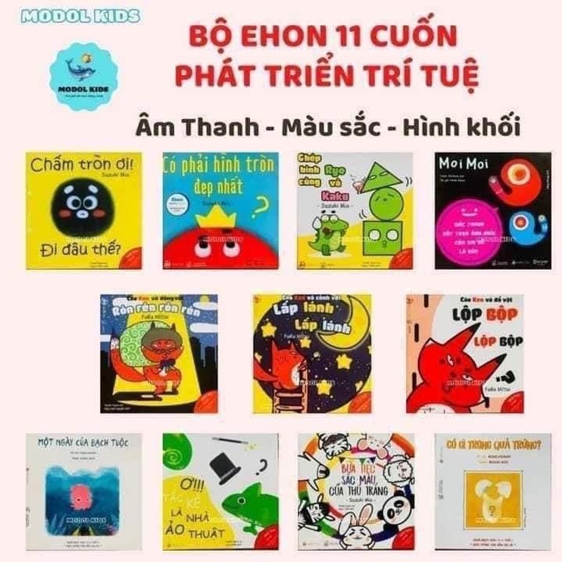 Combo 11 quyển Ehon Nhật Bản phát triển trí tuệ 0-6 tuổi 75093