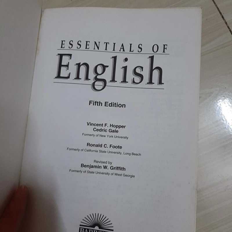 ESSENTIALS OF ENGLISH 329894