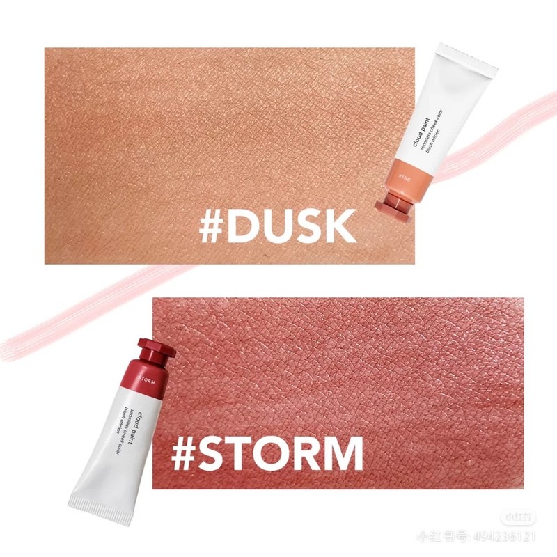 Má hồng dạng kem Glossier Cloud Paint 10ml - Màu Storm mới test 1 lần 173273