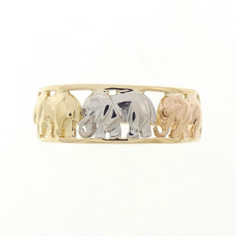 Nhẫn kim cương voi K18YG/PT900 0.01CT - Hàng hiệu Authentic 854168