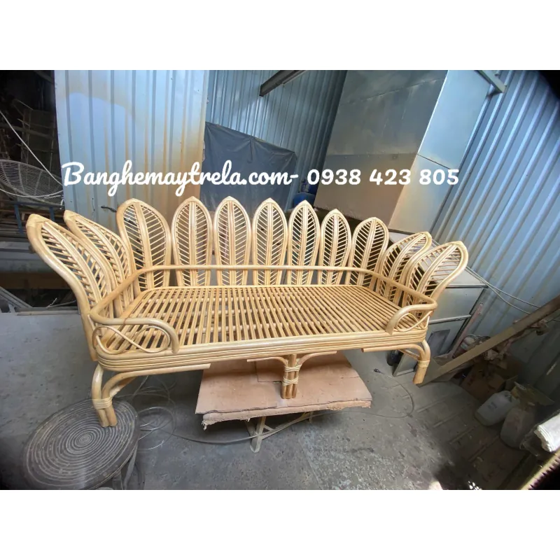 Băng ghế sofa mây cánh hoa 716344