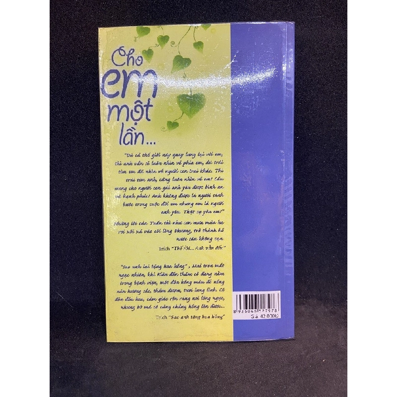 [Phiên Chợ Sách Cũ] Cho em một lần 1503 407064